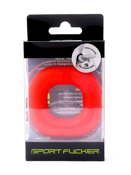 Liquid Silicone Big Boner Ring Red