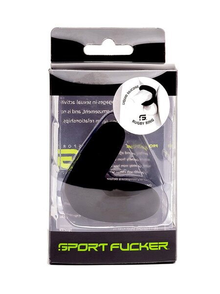 Liquid Silicone Rugby Ring Black