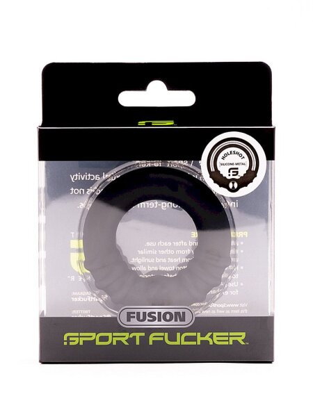 Silicone Steel Fusion Ring Holeshot XLarge Black