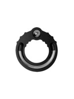 Silicone Steel Fusion Ring Holeshot XLarge Black