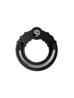 Silicone Steel Fusion Ring Holeshot Large Black