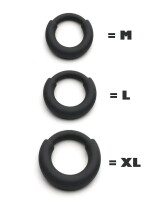Silicone Steel Fusion Ring Boost Regular Black