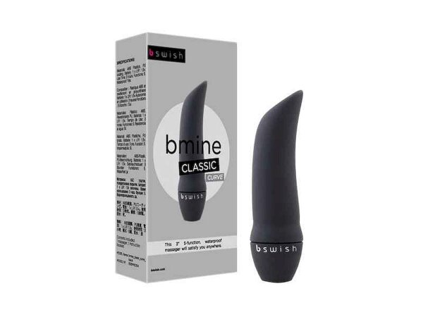 BMINE CLASSIC CURVE, MINI VIBE, 5 FUNKTIONEN, SCHWARZ, 6, 4CM