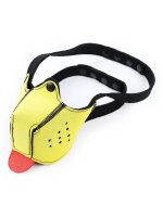 RudeRider Puppy Face Mask Neoprene Yellow