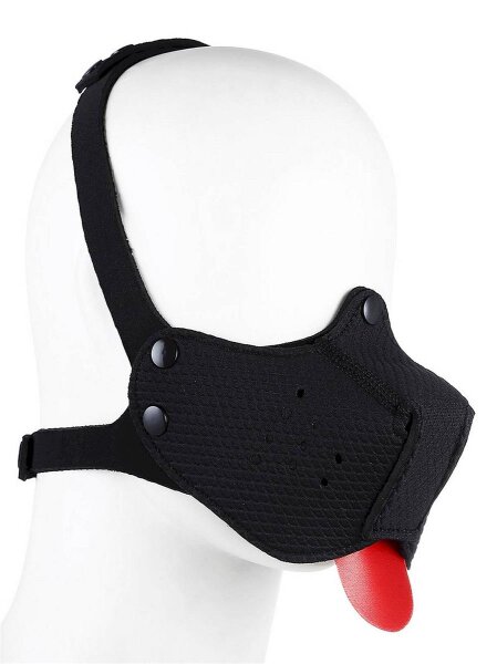 RudeRider Puppy Face Mask Neoprene Black