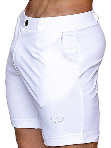 2Eros Long Bondi Bar Beach Swim Shorts White