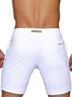 2Eros Long Bondi Bar Beach Swim Shorts White