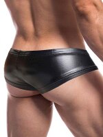 Cut4Men Booty Short Underwear Black Leatherette