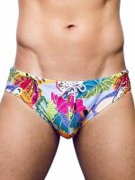 2Eros Print Swimwear Brief Aves Purple