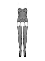 Spitzen-Bodystocking mit Strumpfhalter