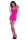 Chilirose Nahtloses Minikleid CR4336 pink