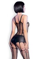 Chilirose Bodystocking-Set CR4476 schwarz