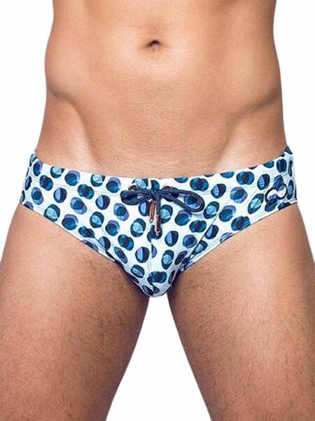 2Eros Print Swim Briefs V10 Bubbles