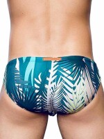 2Eros Print Swim Briefs Swimwear Feuille Green