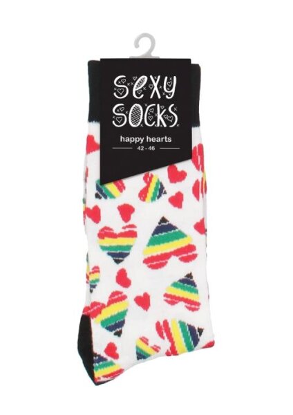 Sexy Socken - Glückliche Herzen