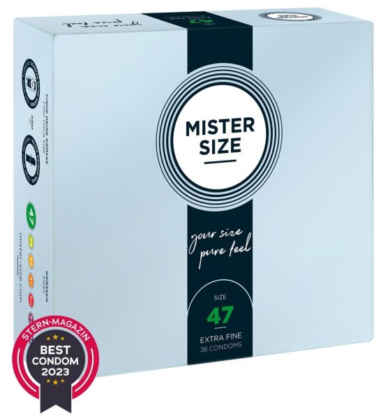 Mister Size 47mm pack of 36