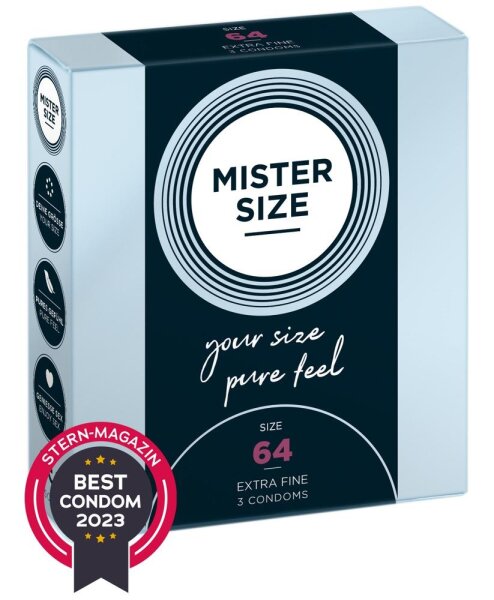 Mister Size 64mm pack of 3