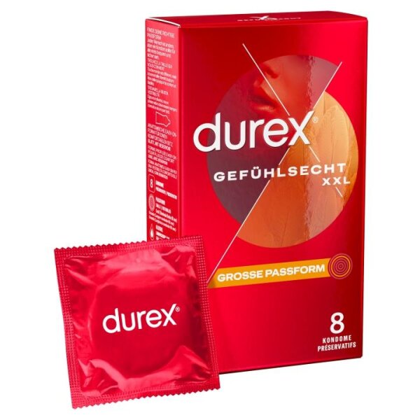 Durex Gefühlsecht extra groß 8