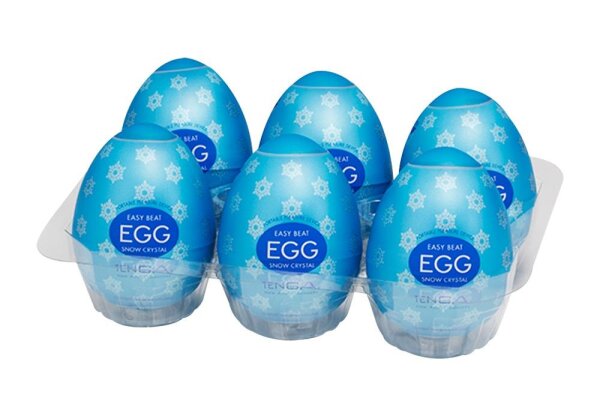 Tenga Egg Snow Crystal 6er