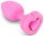 Vibrating Heart Plug S/M Pink