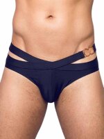 2Eros BLK Double Strap Swim Brief V20 Black