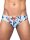 2Eros Print Swim Briefs V10 Caribbean Twist