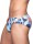 2Eros Print Swim Briefs V10 Caribbean Twist