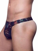 2Eros Print Swim Thong VB80 BLK Label