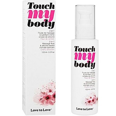 2 IN 1 SENSUAL MASSAGE OIL AND SILICONE BASED LUBRICANT CHERRY BLOSSO