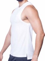 Supawear Solid And Mesh Tank Top White