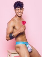 Supawear Sprint Thong Underwear Ditsy Dots Blue