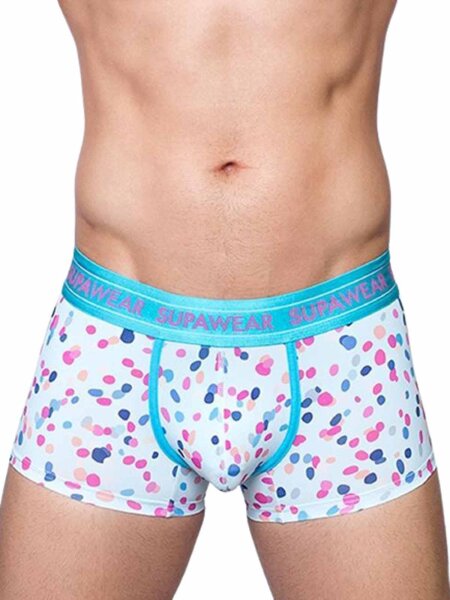 Supawear Sprint Trunk Underwear Ditsy Dots Blue