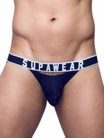 Supawear Ribbed Slashed Jockstrap Underwear Black