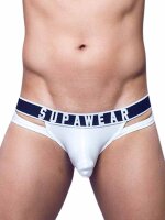 Supawear Ribbed Slashed Brief Underwear White