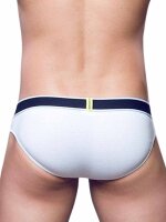 Supawear Ribbed Slashed Brief Underwear White