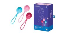 SATISFYER Balls Training Set Single turquoise-red-pink