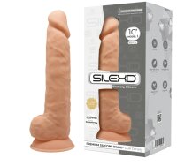 SILEXD Dual Density Silicone Dildo Model 1 flesh (10")