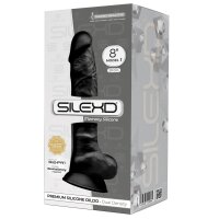 SILEXD Dual Density Silicone Dildo Model 1 black (8")