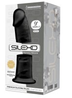 SILEXD Dual Density Silicone Dildo Model 2 black (9")