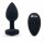 b-Vibe Vibrating Jewel Plug M/L Black