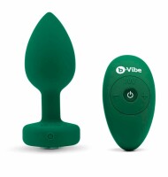 b-Vibe Vibrating Jewel Plug M/L Green