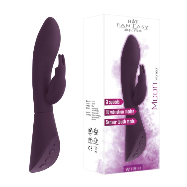 HOT FANTASY WISH Moon Vibrator purplish red