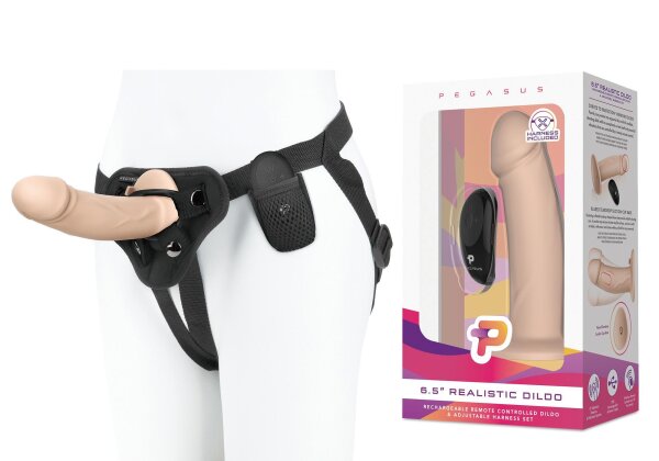 PEGASUS 6,5 Realistic Dildo & Harness Set