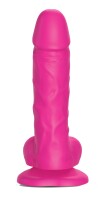 Strap-on-me Sliding Skin Realistic Dildo fuchsia M