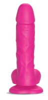 Strap-on-me Sliding Skin Realistic Dildo fuchsia L