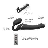 Strap-on-me Vibrating bendable strap-on black M