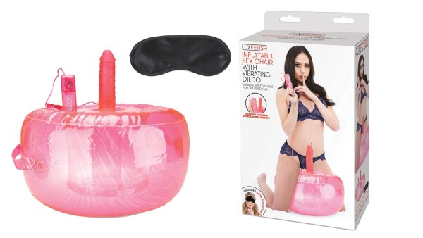 LUX FETISH Inflatable Sex Chair With Vibrating Dildo