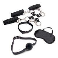 LUX FETISH 7 PC Hogtie & Ball Gag Kit