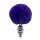 ALIVE Metal Anal Fluffly Twist Plug S Dark Purple