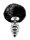 ALIVE Metal Anal Fluffly Twist Plug M Black